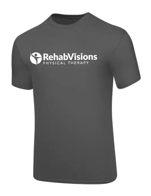 Core Blend Medium Grey T-Shirt w/RV Physical Therapy Logo