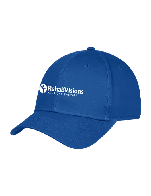 Royal Structured Cap Hook & Loop w/RV Physical Therapy Logo