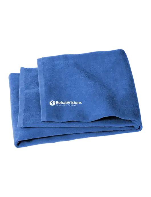 Royal Beach Towel w/RV Physical Therapy Logo