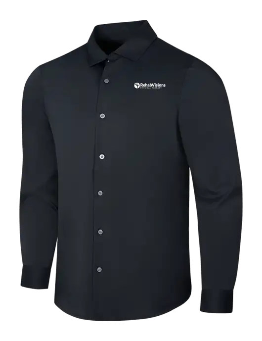 Black City Stretch Shirt w/RV Physical Therapy Logo