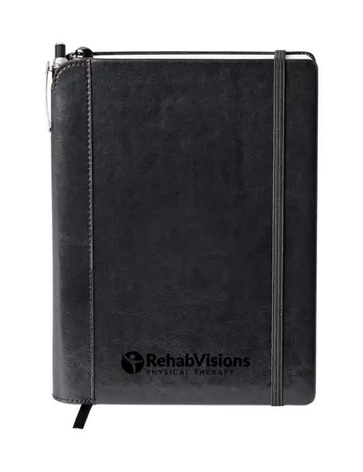 Fabrizio Black Journal 6.375 x 8.375 Combo w/RV Physical Therapy Logo