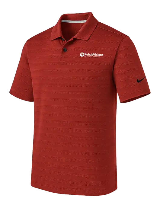 Nike Cardinal Dri-FIT Vapor Jacquard Polo w/RV Physical Therapy Logo