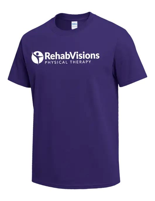 Purple Heavyweight 6.1 oz T-Shirt w/RV Physical Therapy Logo