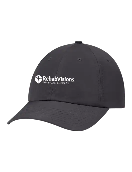 Richardson Relaxed Performance Lite Dark Grey Cap w/RV Physical Therapy Logo