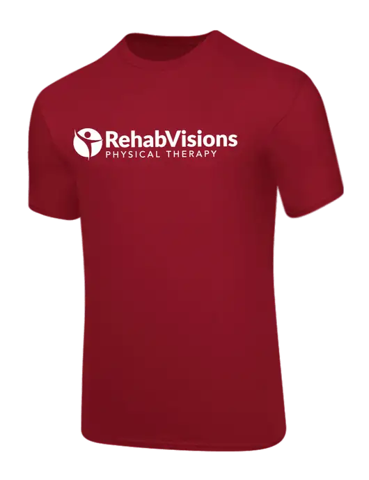 Core Blend Red T-Shirt w/RV Physical Therapy Logo