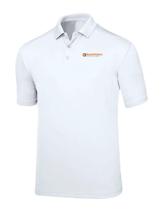 Callaway Core Bright White Performance Polo w/RV Physical Therapy Logo