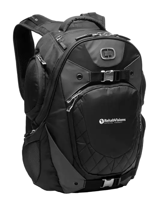 OGIO Black Squadron Pack w/RV Physical Therapy Logo