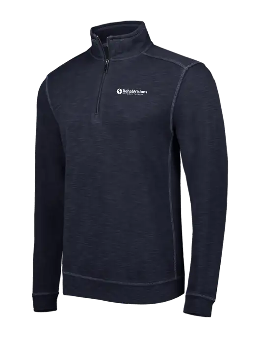 Tommy Bahama Navy Tobago Bay 1/2 Zip w/RV Physical Therapy Logo