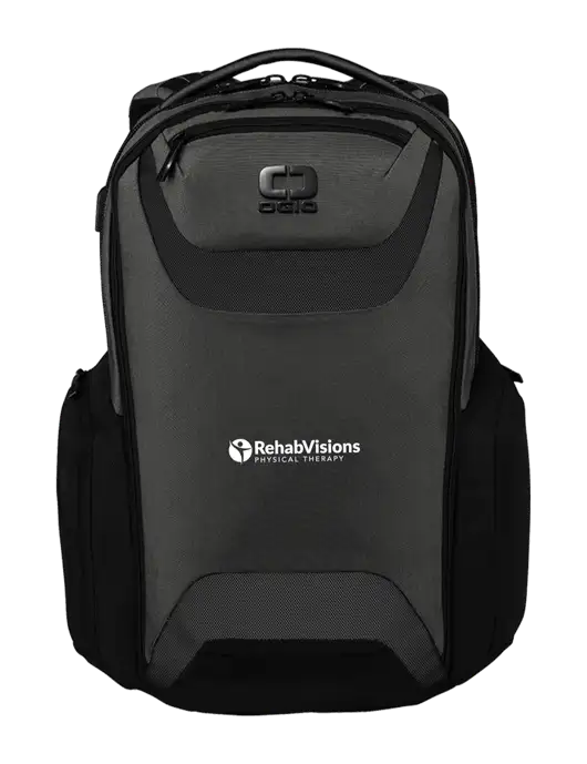 OGIO Tarmac Charcoal Connected Pack w/RV Physical Therapy Logo