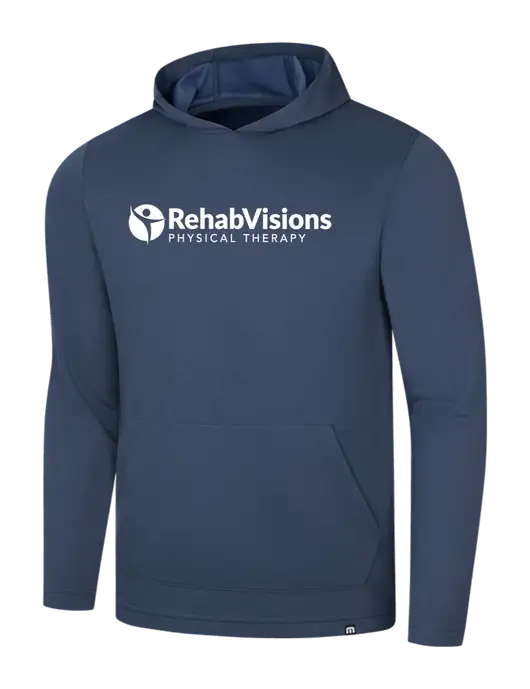 TravisMathew Navy Coveside Hoodie w/RV Physical Therapy Logo