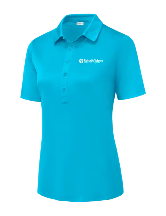 Sapphire Womens Posi-UV Pro Polo w/RV Physical Therapy Logo