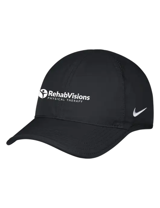 Nike Black Featherlight Cap w/RV Physical Therapy Logo