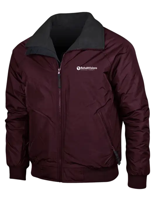 Maroon/True Black Classic Challenger Jacket w/RV Physical Therapy Logo