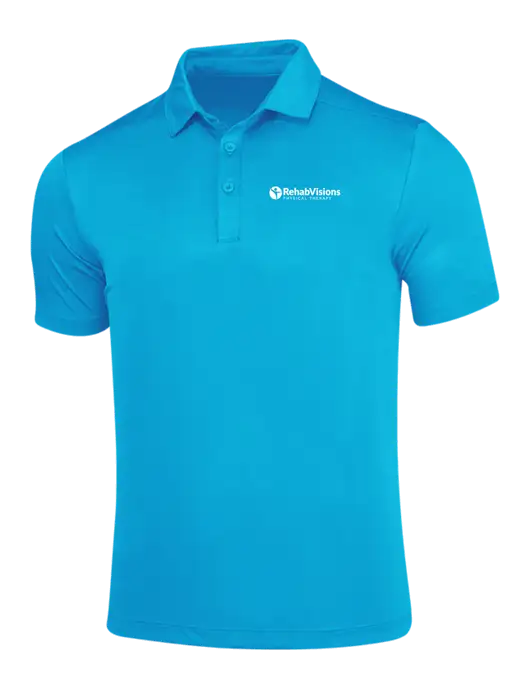 Sapphire Posi-UV Pro Polo w/RV Physical Therapy Logo