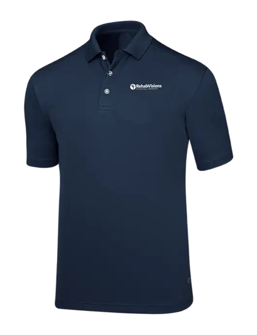 Callaway Core Navy Performance Polo w/RV Physical Therapy Logo