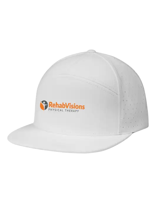 Richardson White Cannon Cap w/RV Physical Therapy Logo