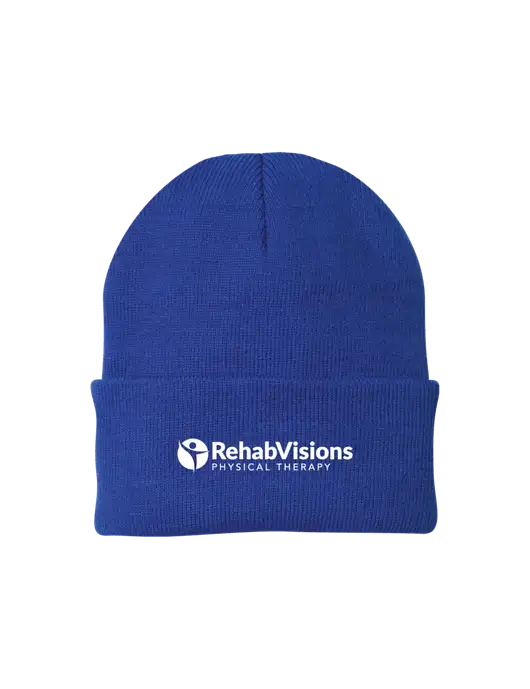 Royal Knit Cap w/RV Physical Therapy Logo