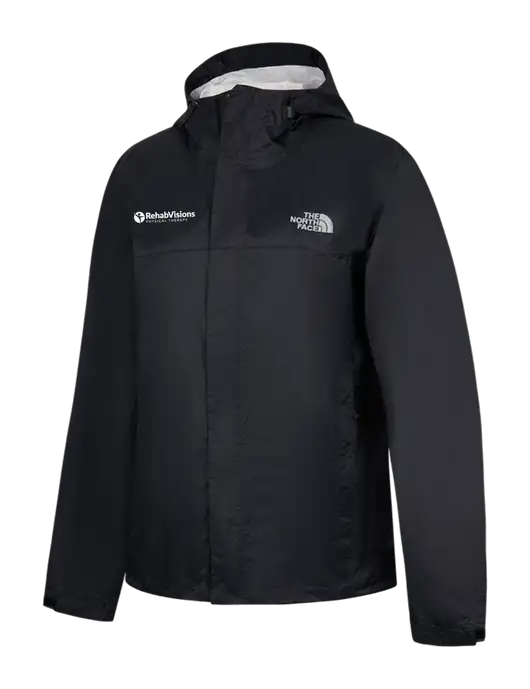The North Face Black DryVent Rain Jacket w/RV Physical Therapy Logo