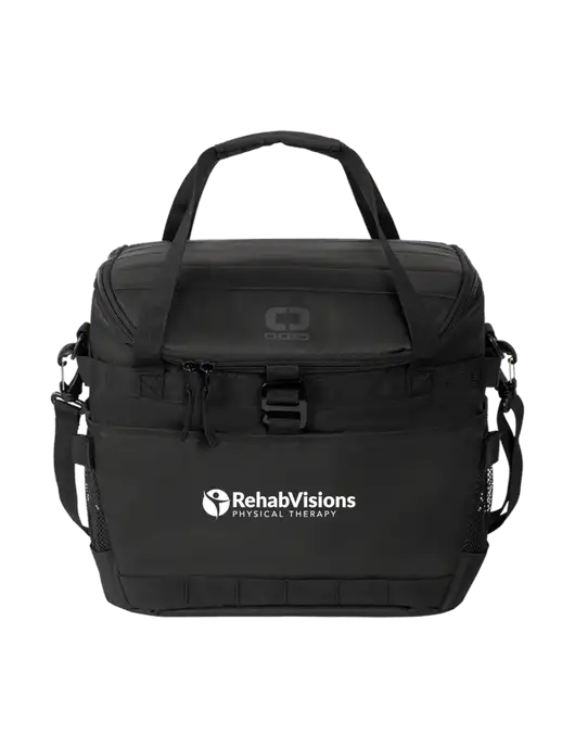 OGIO Black Sprint 24-Pack Cooler w/RV Physical Therapy Logo