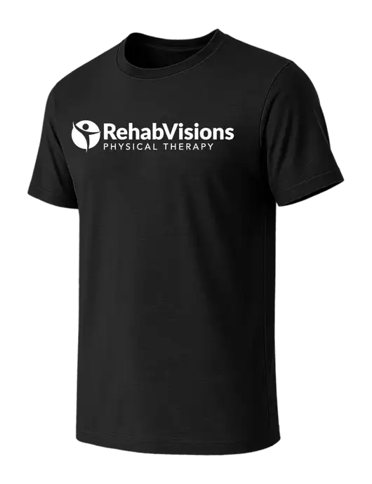 BELLA+CANVAS Black CVC Short Sleeve Tee w/RV Physical Therapy Logo