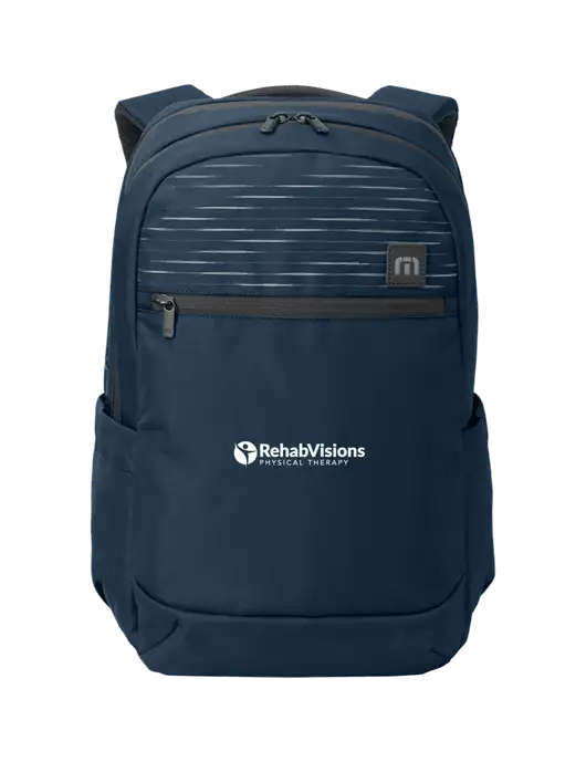 TravisMathew Navy Approach Backpack w/RV Physical Therapy Logo