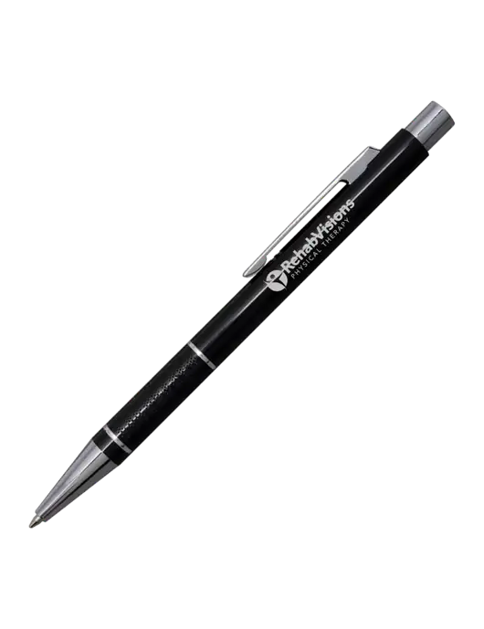 St George Black Pen - Blue Ink w/RV Physical Therapy Logo