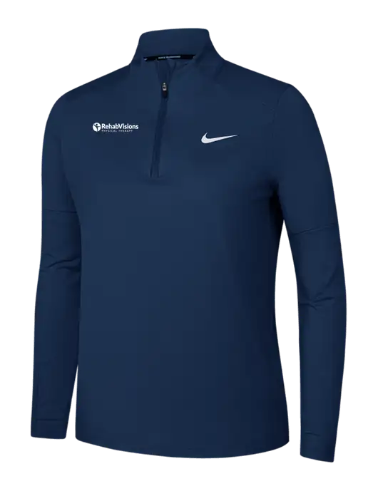 Nike Dark Navy Womens Dri-FIT Element 1/2-Zip Pullover w/RV Physical Therapy Logo