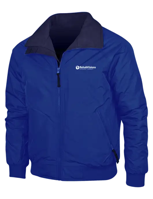 Dark Royal/Navy Classic Challenger Jacket w/RV Physical Therapy Logo