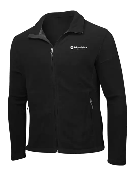 Black Fleece Jacket w/RV Physical Therapy Logo