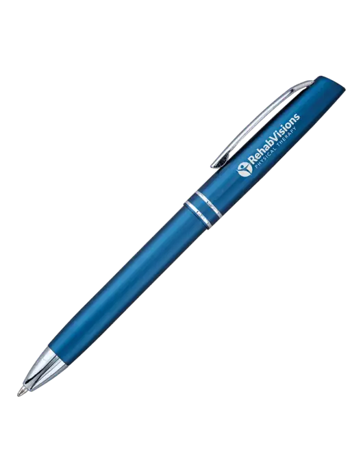 Blue Anguilla Black Ink Pen w/RV Physical Therapy Logo