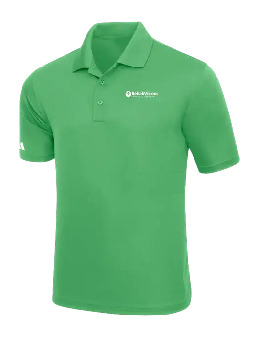 Adidas Kelly Green Basic Sport Polo w/RV Physical Therapy Logo