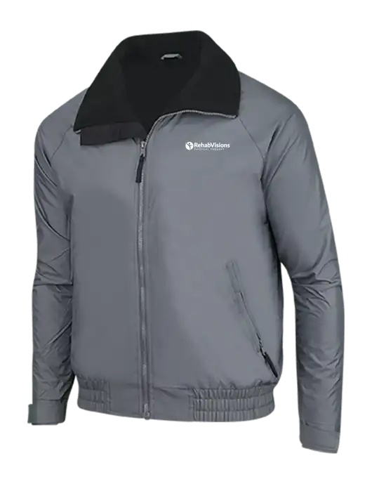 Dark Grey/Black Classic Competitor Jacket w/RV Physical Therapy Logo