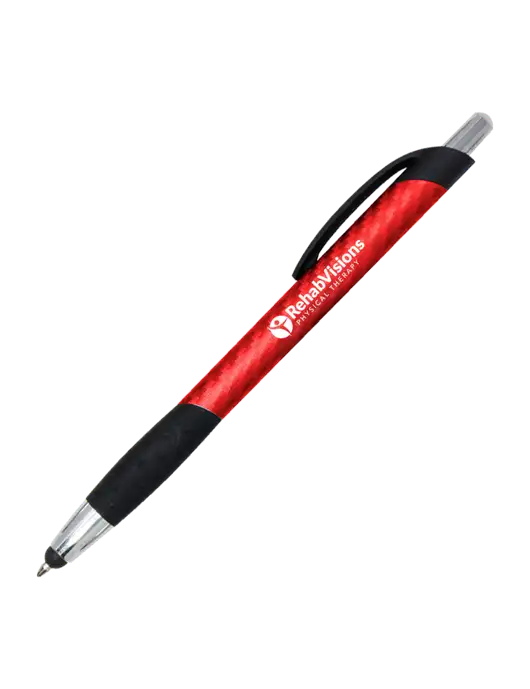 Sunray Red Stylus Pen - Black Ink w/RV Physical Therapy Logo