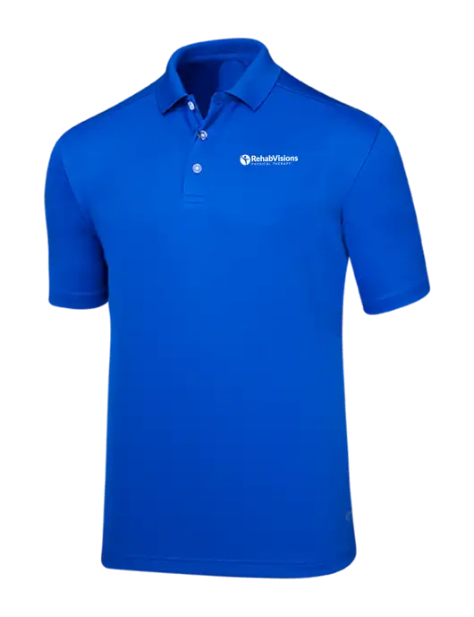 Callaway Core Royal Blue Performance Polo w/RV Physical Therapy Logo