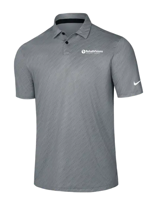 Nike Medium Grey Vapor Dash Polo w/RV Physical Therapy Logo