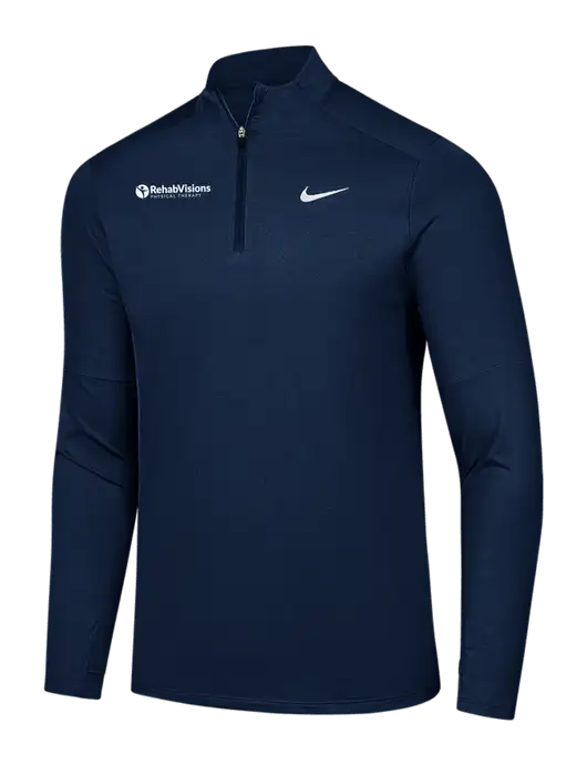 Nike Dark Navy Dri-FIT Element 1/2-Zip Pullover w/RV Physical Therapy Logo
