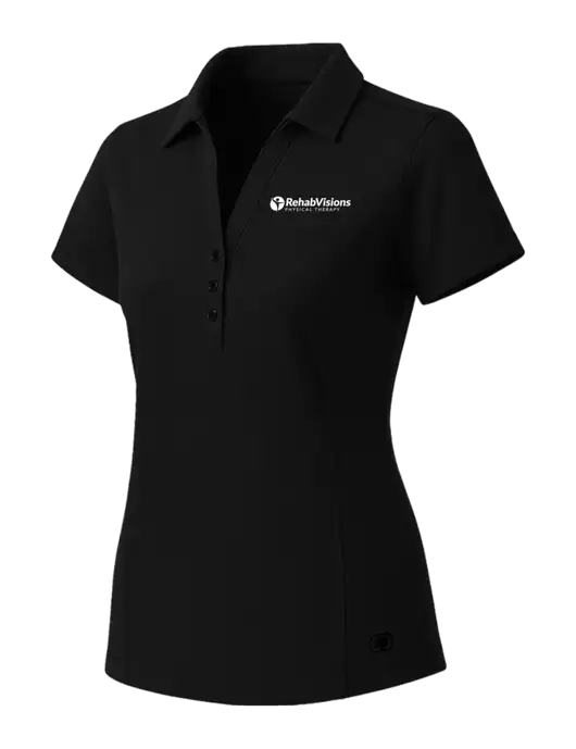 OGIO Womens Blacktop ONYX Polo w/RV Physical Therapy Logo