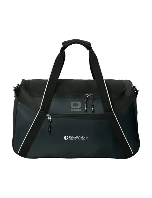 OGIO Black Inception Duffel w/RV Physical Therapy Logo