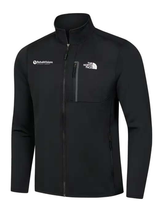 North Face Black Skyline Full-Zip Fleece Jacket w/RV Physical Therapy Logo