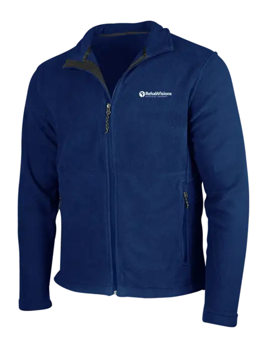Navy Fleece Jacket w/RV Physical Therapy Logo