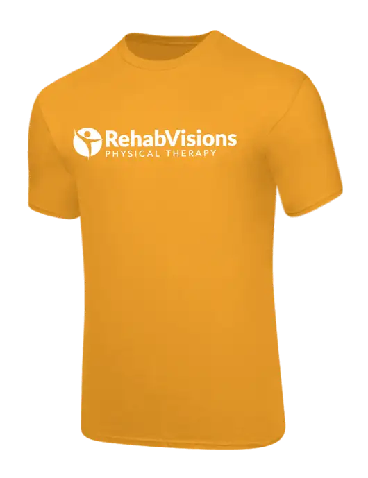 Core Blend Yellow Gold T-Shirt w/RV Physical Therapy Logo