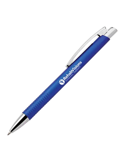 Malay Royal Ballpoint Pen - Blue Ink w/RV Physical Therapy Logo
