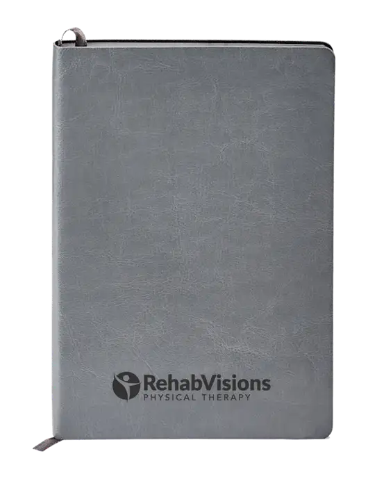 Fabrizio Grey Soft Cover 5.75 x 8.125 Journal w/RV Physical Therapy Logo