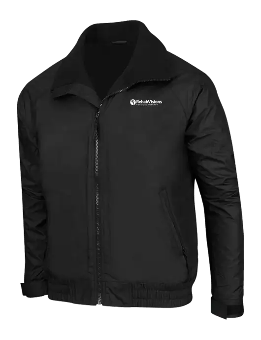True Black/True Black Classic Competitor Jacket w/RV Physical Therapy Logo