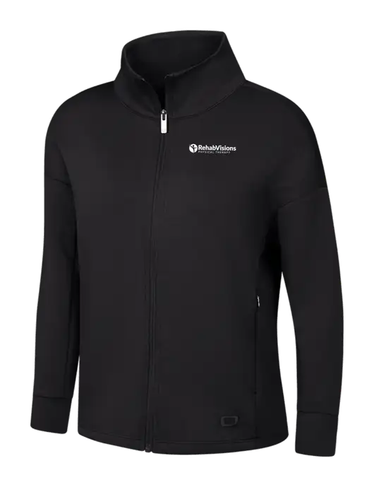 OGIO Womens Black Transcend Full-Zip w/RV Physical Therapy Logo