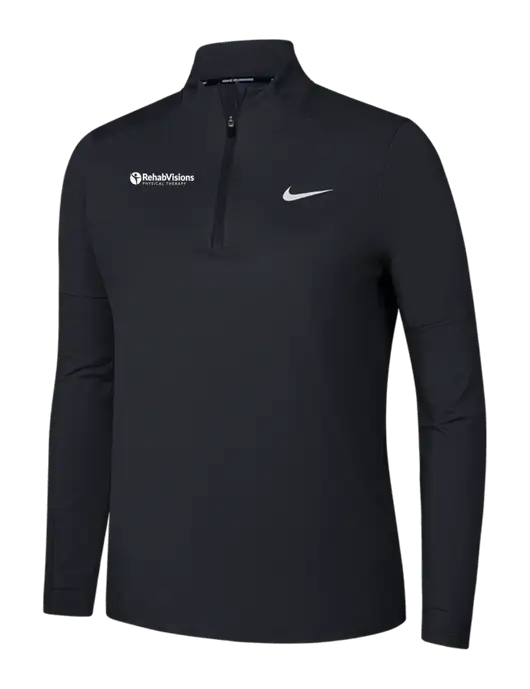 Nike Black Womens Dri-FIT Element 1/2-Zip Pullover w/RV Physical Therapy Logo