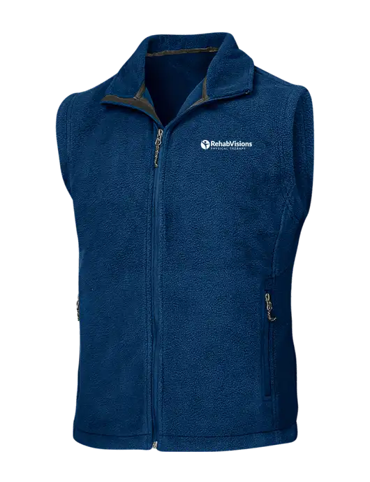Navy Fleece Vest w/RV Physical Therapy Logo