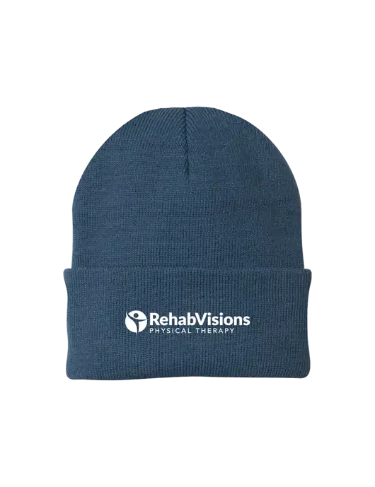 Dark Slate Knit Cap w/RV Physical Therapy Logo