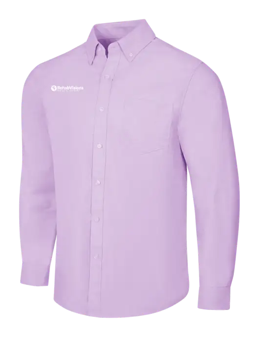 Soft Purple SuperPro Oxford Shirt w/RV Physical Therapy Logo