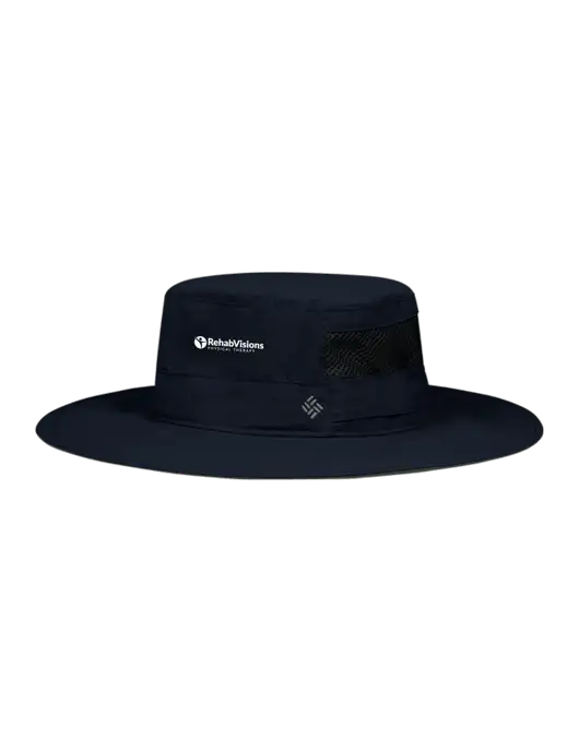 Columbia Navy Bora Bora Booney  Hat w/RV Physical Therapy Logo
